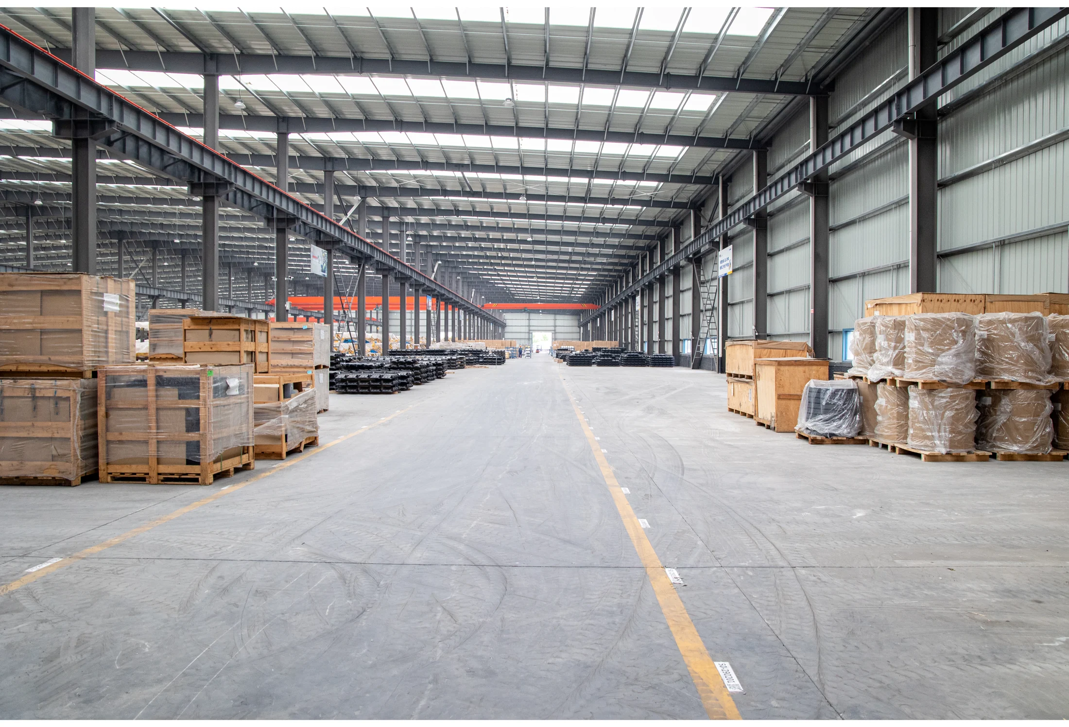 Factory logistics and finished goods area