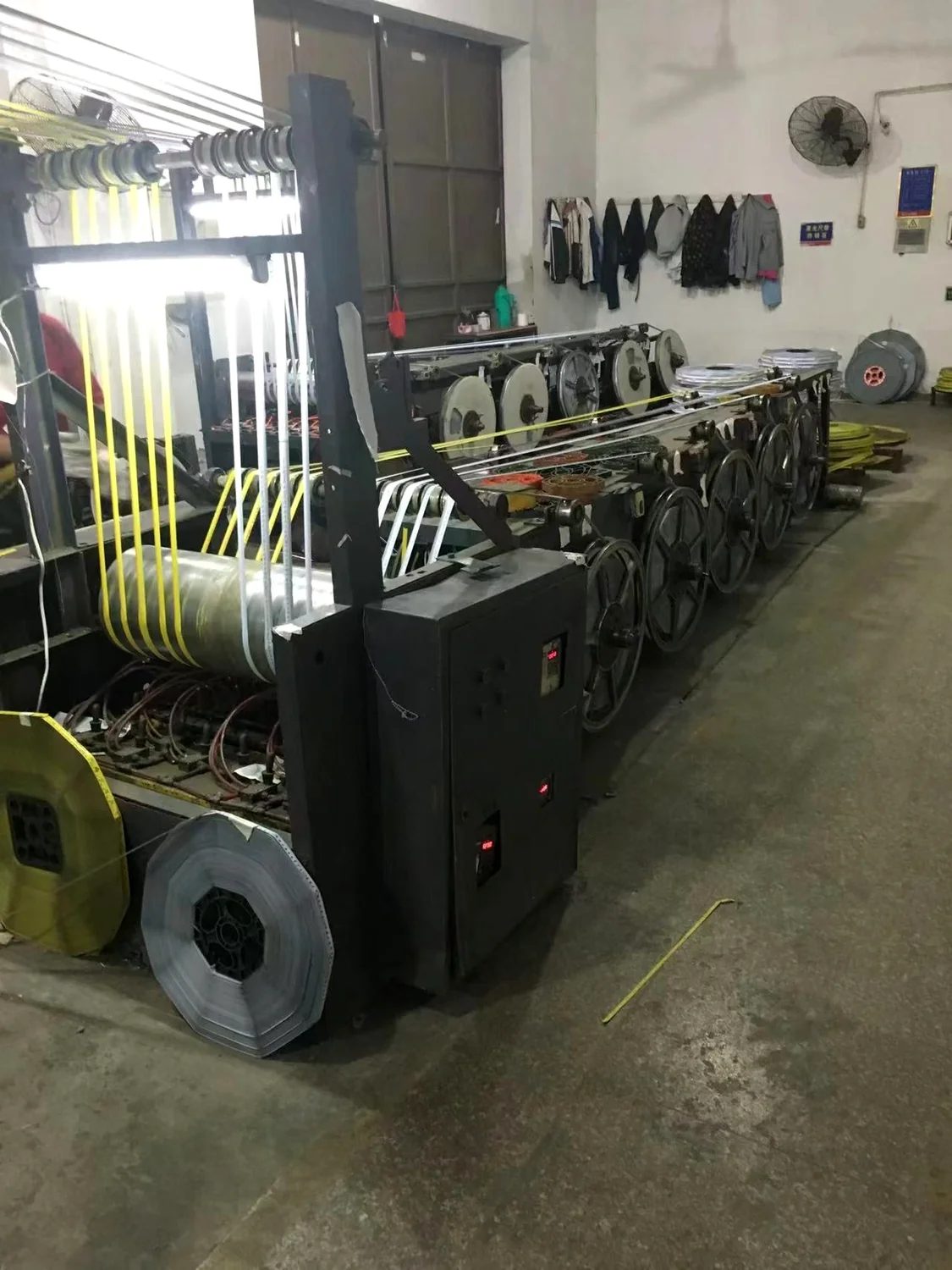 Tape measure strip production equipment